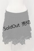 axes femme / ティアードミニスカート M クロ O-25-05-15-039-AX-SK-IG-OS