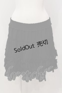 画像1: axes femme / ティアードミニスカート M クロ O-25-05-15-039-AX-SK-IG-OS