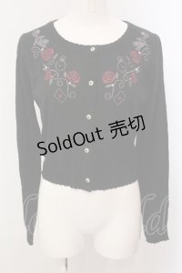 axes femme POETIQUE / 不思議の国のアリス/カーディガン M クロ O-25-05-15-042-AX-TO-IG-OS