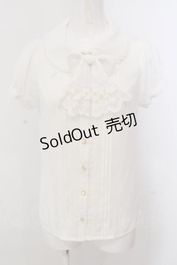 画像1: Ank Rouge / タイ付きパフブラウス  オフシロ O-25-05-15-048-CA-BL-IG-OS