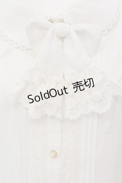 画像2: Ank Rouge / タイ付きパフブラウス  オフシロ O-25-05-15-048-CA-BL-IG-OS