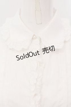 画像2: Ank Rouge / フラワーレース半袖ブラウス M シロ O-25-05-15-050-CA-BL-OW-OS