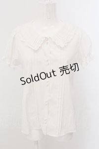 Ank Rouge / コットンレース使いブラウス M シロ O-25-05-15-053-CA-BL-OW-OS