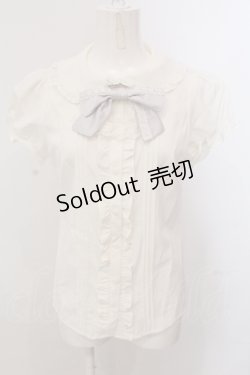 画像1: Ank Rouge / ジャボリボンブラウス M シロ O-25-05-15-055-CA-BL-OW-OS