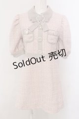 Swankiss / TS spring tweed O/P ワンピース  ピンク O-25-05-15-058-CA-OP-IG-OS