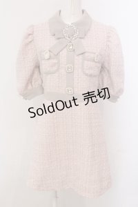 Swankiss / TS spring tweed O/P ワンピース  ピンク O-25-05-15-058-CA-OP-IG-OS