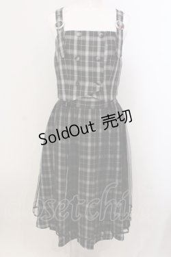 画像1: axes femme POETIQUE / チェックセットアップ M クロ O-25-05-15-061-AX-OP-OW-OS
