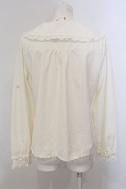 画像3: axes femme POETIQUE / ウサギ刺繍ブラウス M キナリ O-25-05-15-062-AX-BL-OW-OS