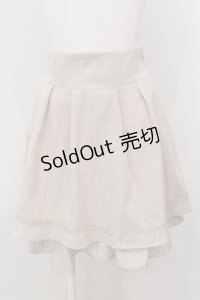 axes femme / ハイウエストフレアタックスカート F キナリ　 O-25-05-15-063-AX-SK-OW-ZI