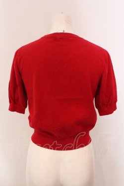 画像3: Maison de FLEUR Petite Robe / リボンニットトップス  アカ O-25-05-15-069-EL-TO-OW-OS