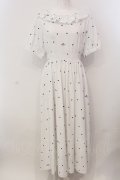 Maison de FLEUR Petite Robe / フリルカラードット柄ドレス M オフホワイト O-25-05-15-071-EL-OP-OW-OS