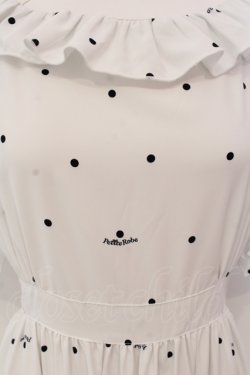 画像2: Maison de FLEUR Petite Robe / フリルカラードット柄ドレス M オフホワイト O-25-05-15-071-EL-OP-OW-OS