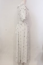 画像3: 【SALE】Maison de FLEUR Petite Robe / フリルカラードット柄ドレス M オフホワイト O-25-05-15-071-EL-OP-OW-ZT278 (3)