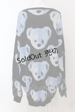 画像3: TRAVAS TOKYO / BEAR FACES総柄ジャガードプルオーバーニット F ブルーｘブラック O-25-05-15-073-PU-TO-YM-OS