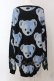 画像3: TRAVAS TOKYO / BEAR FACES総柄ジャガードプルオーバーニット F ブルーｘブラック O-25-05-15-073-PU-TO-YM-OS (3)