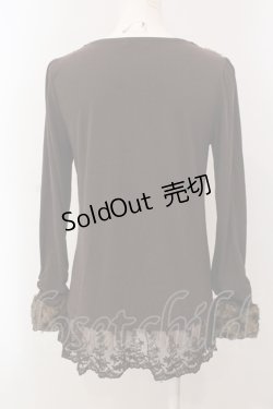 画像3: axes femme / ファーカラーインナーカットソー M ブラウン O-25-05-15-074-AX-TO-YM-OS