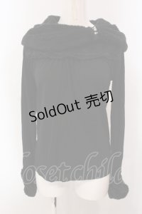axes femme / ボアショールカラーインナー M クロ O-25-05-15-076-AX-TO-YM-OS