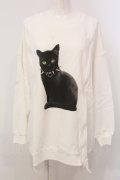 Candy Stripper / ANARCHY KITTEN SWEAT トップス 2 ホワイト O-25-05-15-078-PU-TS-YM-OS