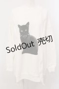 Candy Stripper / ANARCHY KITTEN SWEAT トップス 2 ホワイト O-25-05-15-078-PU-TS-YM-ZY