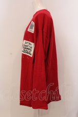画像2: Candy Stripper / ALWAYS SICK L/S カットソー 2 レッド O-25-05-15-084-PU-TS-YM-ZY (2)