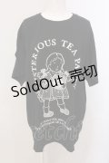 Candy Stripper / MISTERIOUS TEA PARTY BIG Tシャツ 2 ブラック O-25-05-15-086-PU-TS-YM-OS