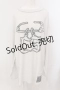 Candy Stripper / SAFETY PIN WAFFLE トップス 2 オフホワイト O-25-05-15-090-PU-TO-YM-ZY