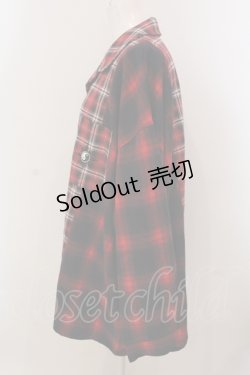 画像2: Candy Stripper / CHECK COMBINED シャツ 2 レッド O-25-05-15-092-PU-BL-YM-ZY