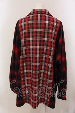 画像3: Candy Stripper / CHECK COMBINED シャツ 2 レッド O-25-05-15-092-PU-BL-YM-OS