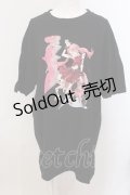 Candy Stripper / 【ROMPUS×JUN INAGAWA】ROMPUSちゃんは半袖で今日も行く Tシャツ 3 ブラック O-25-05-15-093-PU-TS-YM-OS