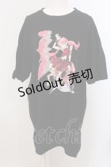 Candy Stripper / 【ROMPUS×JUN INAGAWA】ROMPUSちゃんは半袖で今日も行く Tシャツ 3 ブラック O-25-05-15-093-PU-TS-YM-OS