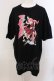 画像1: Candy Stripper / 【ROMPUS×JUN INAGAWA】ROMPUSちゃんは半袖で今日も行く Tシャツ 3 ブラック O-25-05-15-093-PU-TS-YM-OS (1)