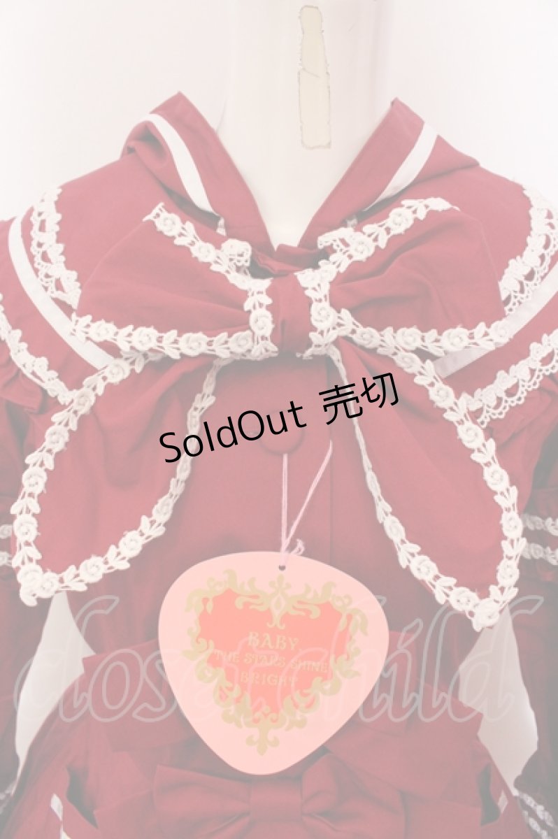 画像2: BABY,THE STARS SHINE BRIGHT / 赤ずきんコートワンピース  えんじ O-25-05-15-010-BA-OP-OW-OS (2)