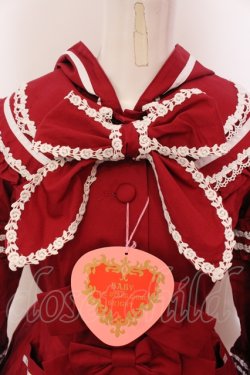 画像2: BABY,THE STARS SHINE BRIGHT / 赤ずきんコートワンピース  えんじ O-25-05-15-010-BA-OP-OW-OS