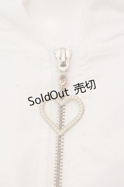 画像2: Secret Honey / うさ耳シフォンパーカー  シロ O-25-05-15-020-CA-TO-OW-OS