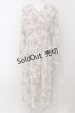 画像1: evelyn / フラワーカラーワンピース  ピンク O-25-05-15-021-LO-OP-OW-OS