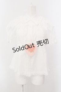 BABY,THE STARS SHINE BRIGHT / Innocent Ribbon Laceブラウス  シロ O-25-05-15-022-BA-BL-OW-OS