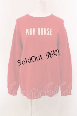 画像1: PINK HOUSE / ロゴプリントトレーナー  アカ O-25-05-15-023-LO-TO-OW-ZI