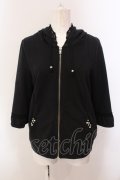 axes femme / フレア袖パーカー  クロ O-25-05-15-026-AX-TO-IG-OS