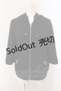 axes femme / フレア袖パーカー  クロ O-25-05-15-026-AX-TO-IG-OS