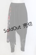 NieR Clothing / フラップ付きSARROUEL PANTS 【NieR ROSE】 パンツ  ブラック×レッド O-25-05-17-001-PU-PA-IG-OS