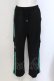 画像1: NieR Clothing / 4POCKET SIDE LINE SWEATPANTS【シエルFACE】パンツ  ブラック×グリーン O-25-05-17-004-PU-PA-IG-OS (1)