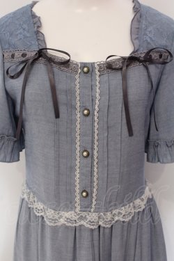 画像2: axes femme / シャンブレーロングワンピース M サックス O-25-05-17-037-AX-OP-OW-OS
