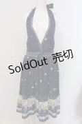 axes femme / ホルター花柄ワンピース M ネイビー O-25-05-17-040-AX-OP-OW-OS