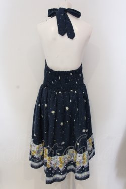 画像2: axes femme / ホルター花柄ワンピース M ネイビー O-25-05-17-040-AX-OP-OW-OS