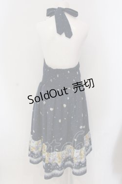 画像2: axes femme / ホルター花柄ワンピース M ネイビー O-25-05-17-040-AX-OP-OW-OS