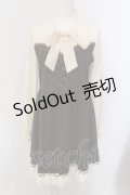 axes femme / ドッキングボータイワンピース M キナリ×ブラウン O-25-05-17-045-AX-OP-OW-OS