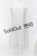 axes femme / レースシャーリングワンピース M グリーン O-25-05-17-049-AX-OP-OW-OS