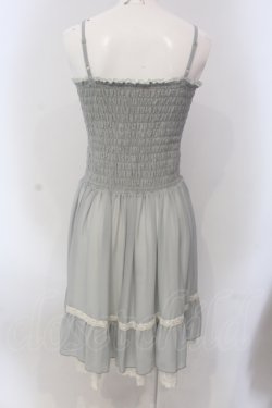 画像3: axes femme / レースシャーリングワンピース M グリーン O-25-05-17-049-AX-OP-OW-OS