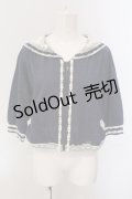 axes femme / デニム調ZIPカーディガン M アオ O-25-05-17-051-AX-TO-OW-OS