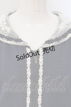 画像2: axes femme / デニム調ZIPカーディガン M アオ O-25-05-17-051-AX-TO-OW-OS
